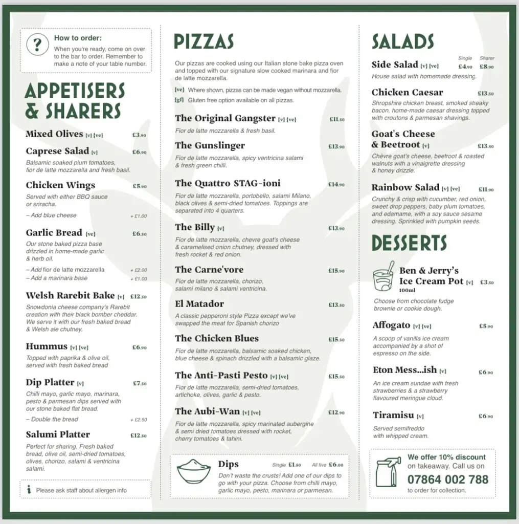 Menu_Stag Inn_Dolgellau_image_1