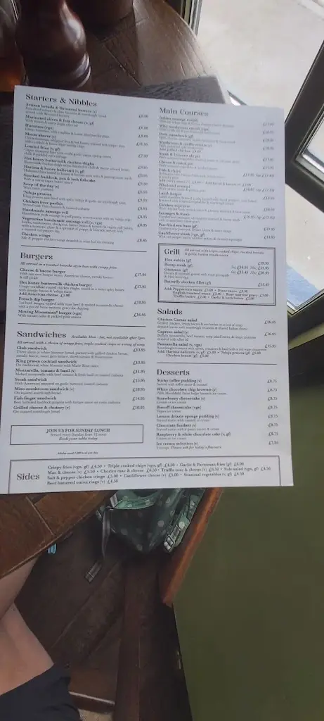 Menu_George III, Penmaenpool_Dolgellau_image_3