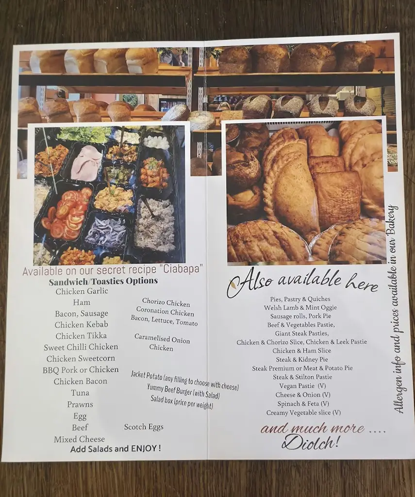 Menu_DD'S BAKERY AND SANDWICH BAR_Dolgellau_image_3