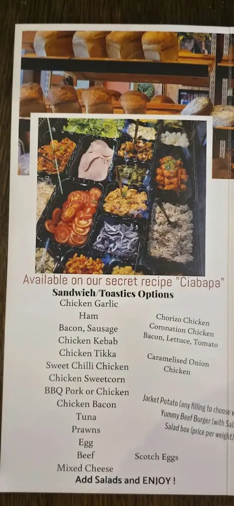 Menu_DD'S BAKERY AND SANDWICH BAR_Dolgellau_image_4