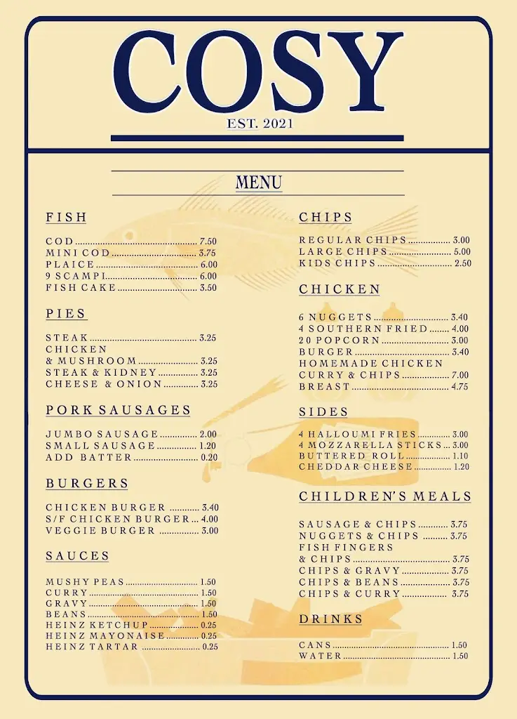 Menu_Cosy Takeaway_Dolgellau_image_1