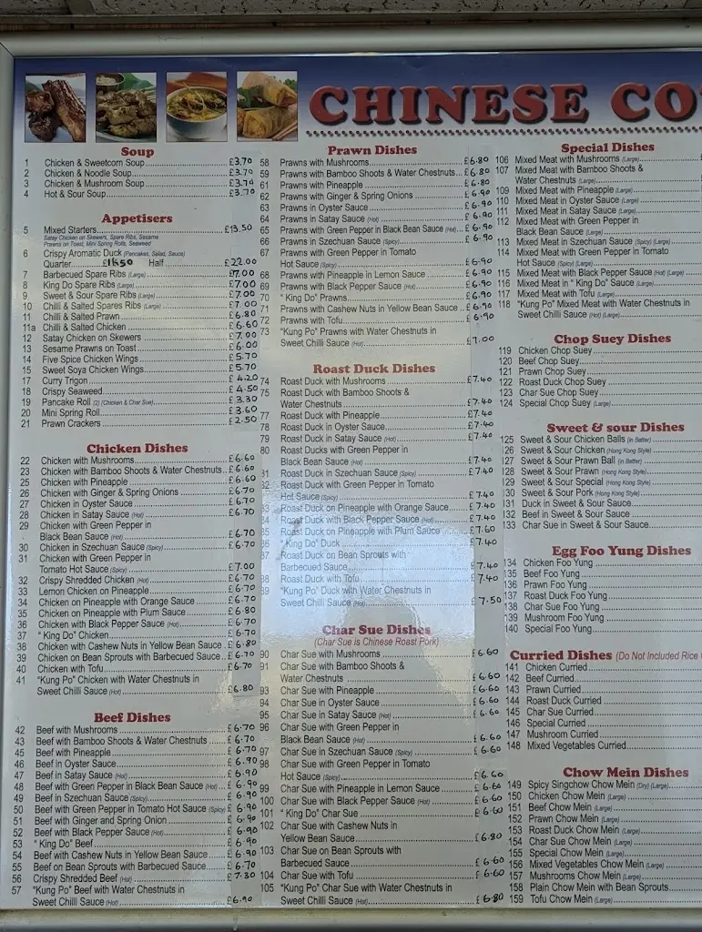 Menu_Chinese Cottage_Dolgellau_image_1