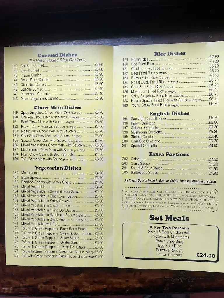 Menu_Chinese Cottage_Dolgellau_image_4