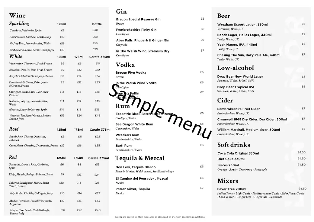 Menu_Lan y Môr Restaurant Saundersfoot_Glandwr_image_2