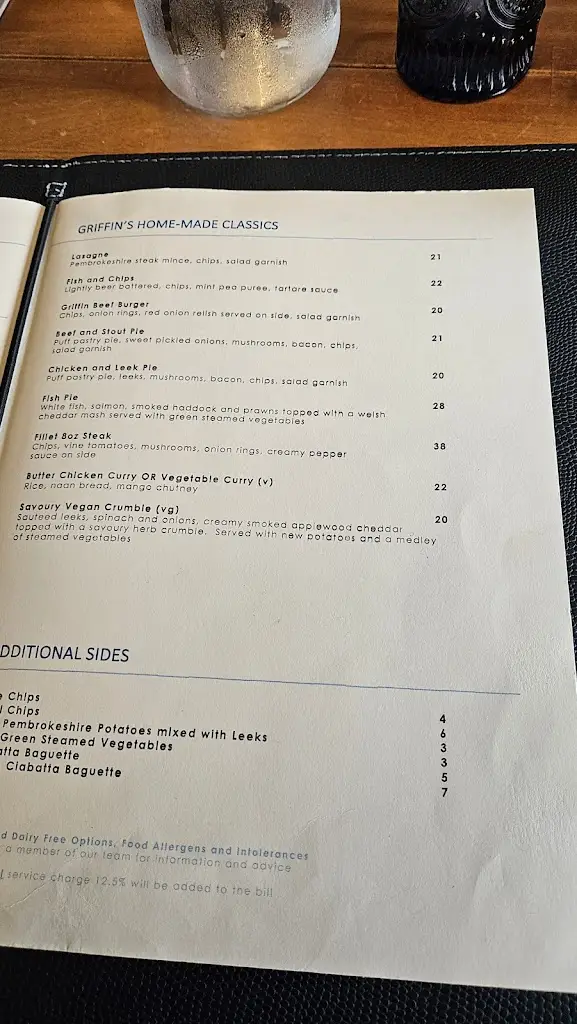Menu_The Griffin_Glandwr_image_3