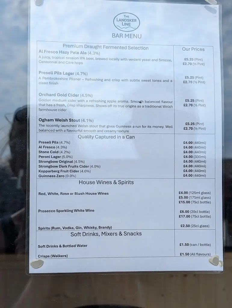 Menu_The Landsker Line_Glandwr_image_1