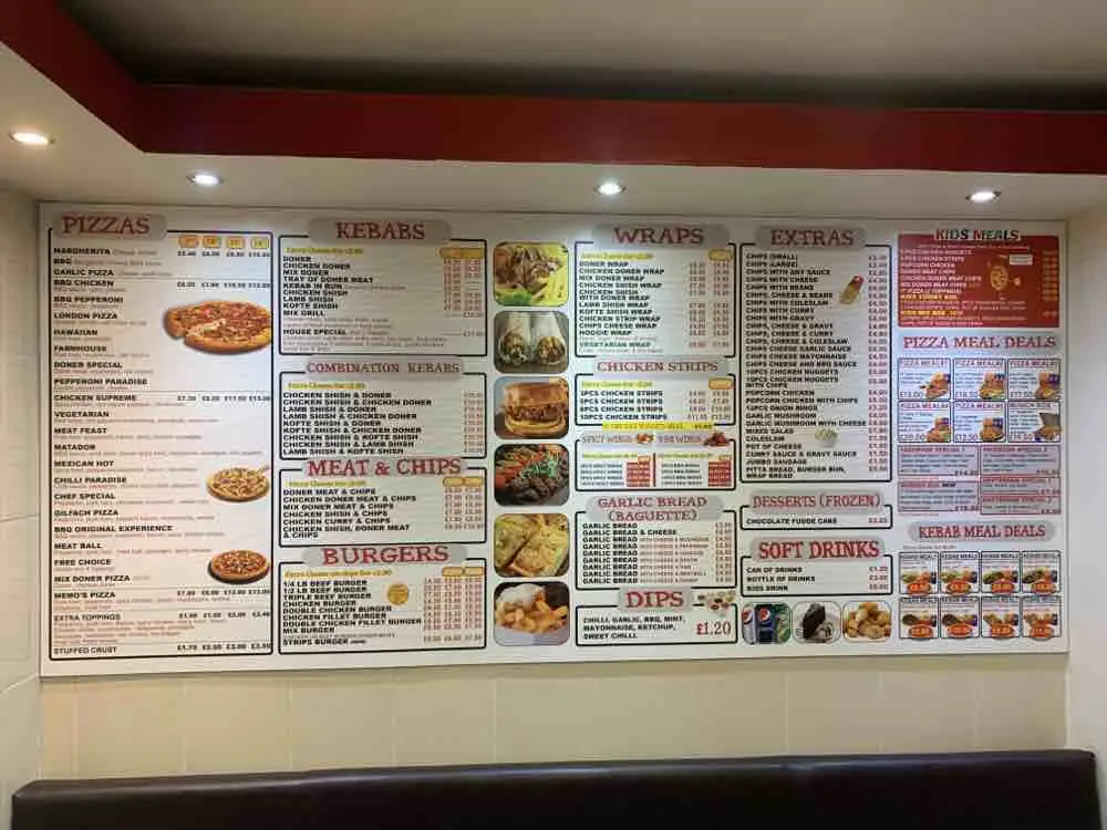 Menu_Memos Kebab And Pizza House_Gilfach Goch_image_1