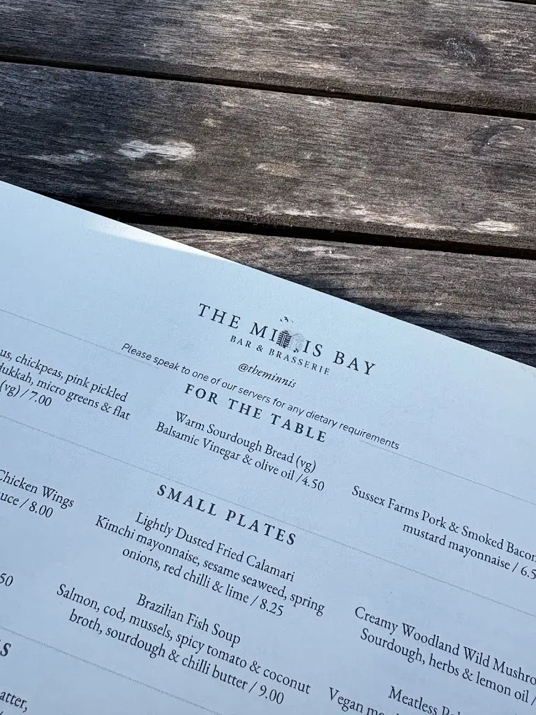 Menu_Minnis Bay Bar & Brasserie_Birchington-on-Sea_imagen_2