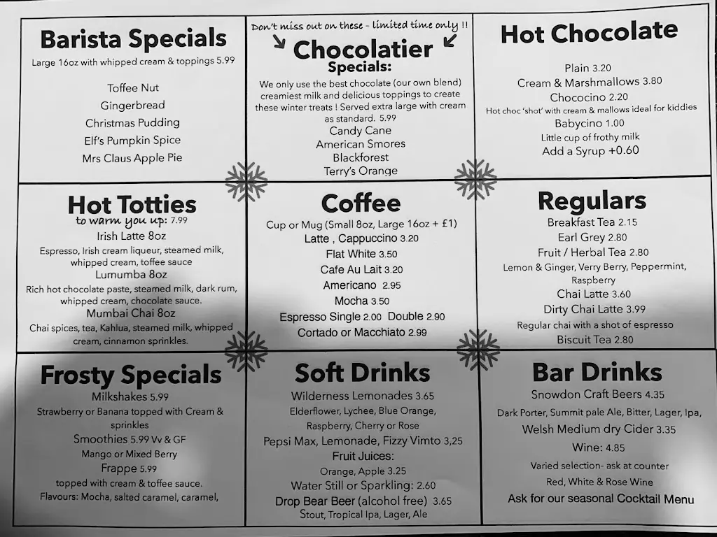 Menu_Y Gwyllt Snowdonia_Harlech_image_1