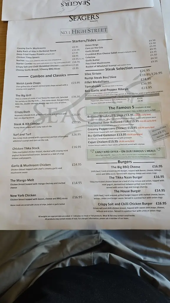 Menu_Seagers Restaurant_Grovesend_image_1