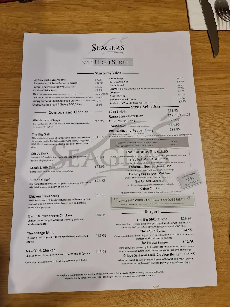 Menu_Seagers Restaurant_Grovesend_image_2