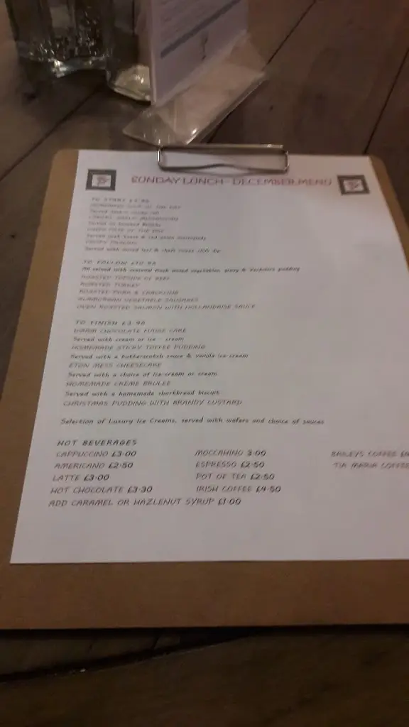 Menu_The Glen_Haverfordwest_image_1