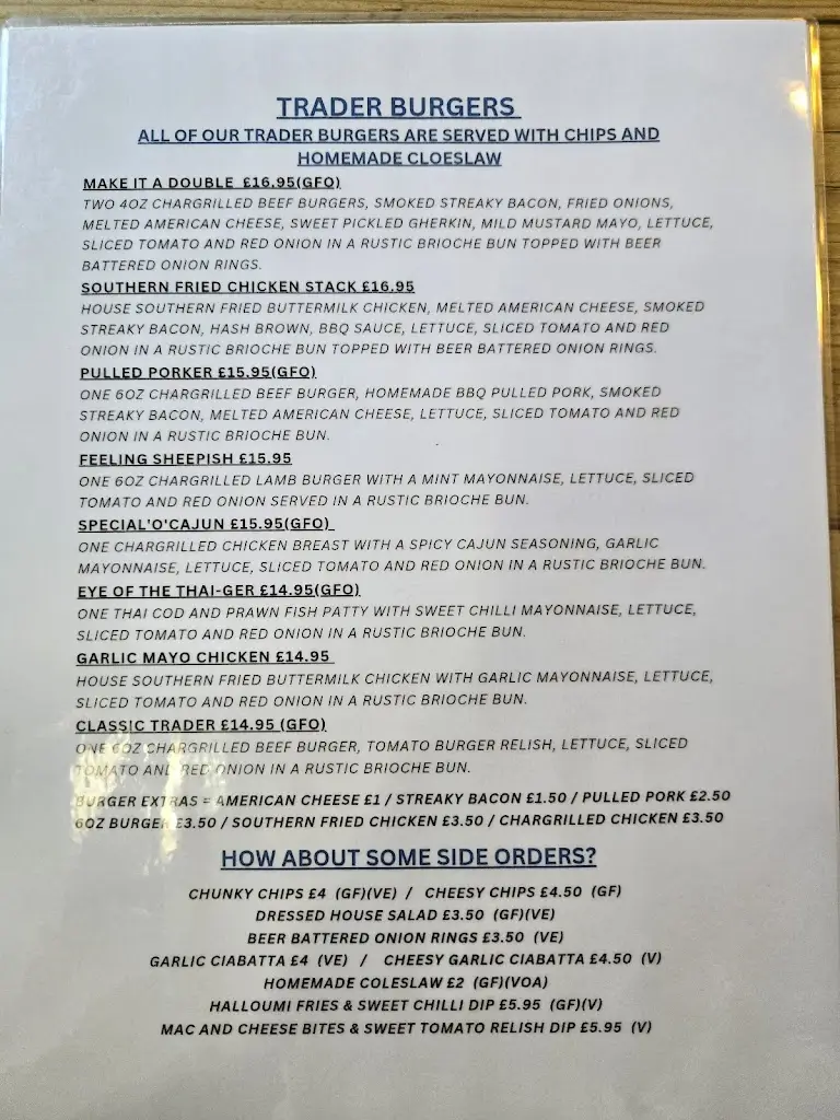 Menu_The Bristol Trader_Haverfordwest_image_1