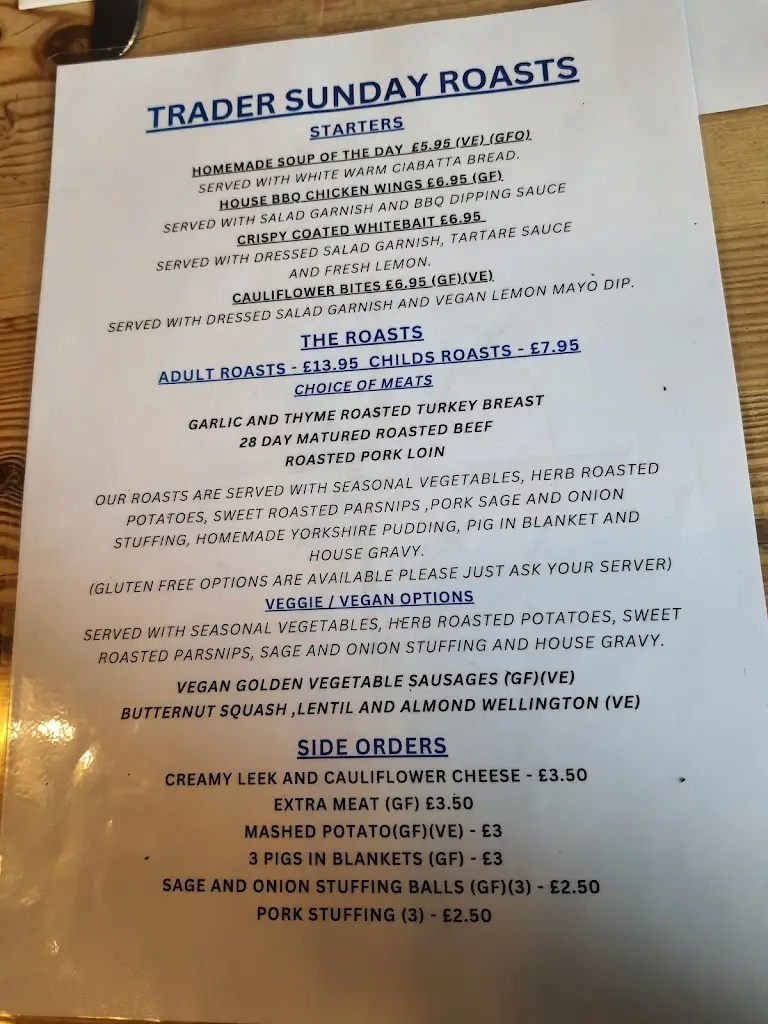 Menu_The Bristol Trader_Haverfordwest_image_2