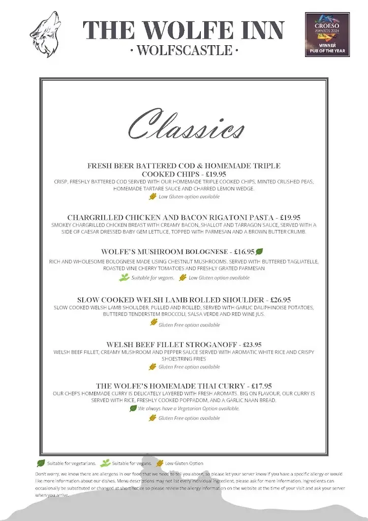 Menu_The Wolfe Inn Wolfscastle_Haverfordwest_image_2