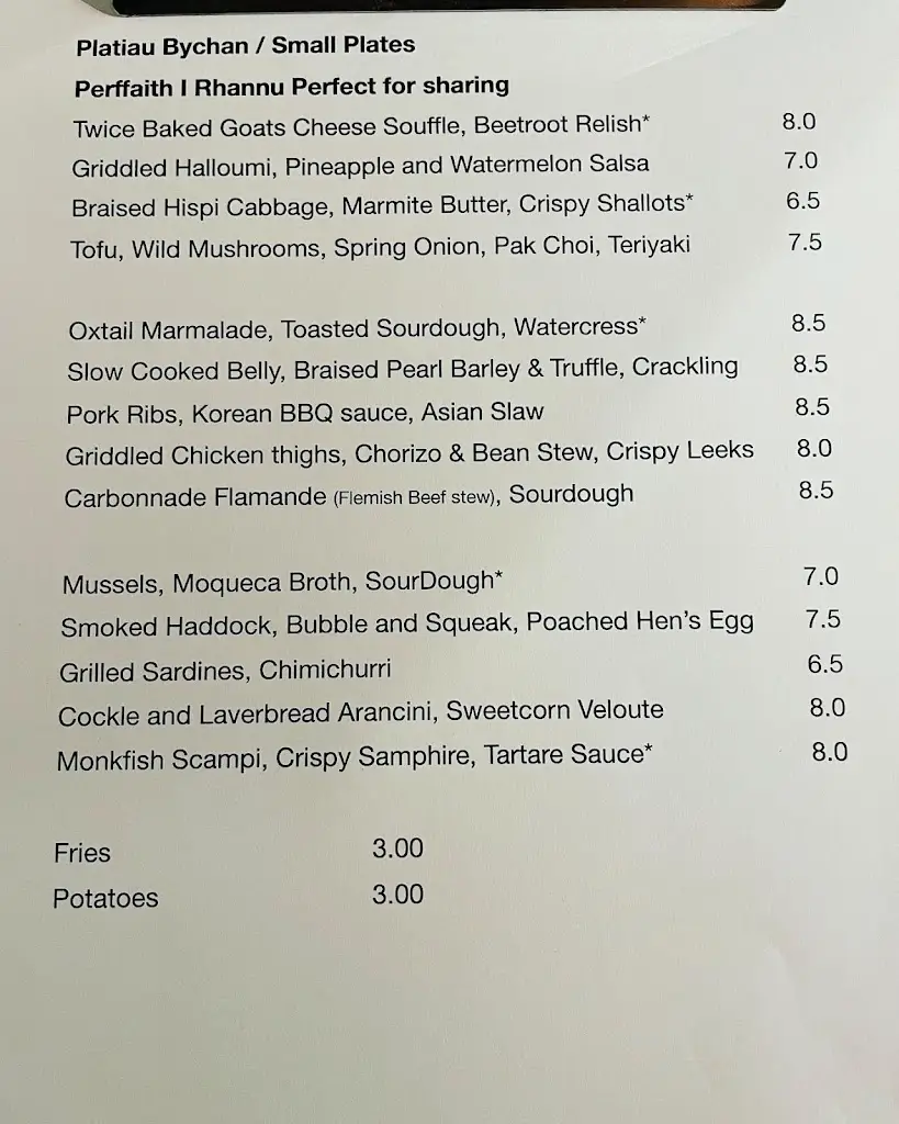 Menu_The Old Moathouse_Kidwelly_image_2