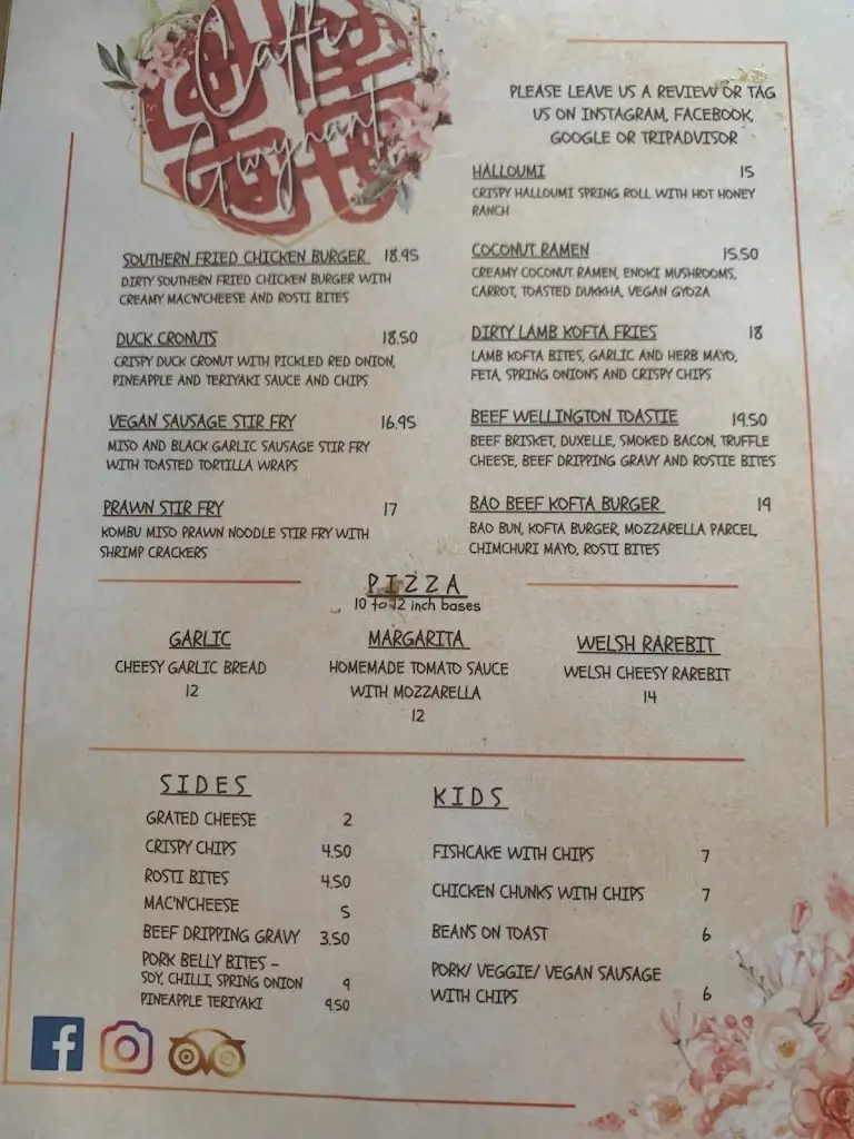 Menu_Caffi Gwynant_Gwynedd_image_4