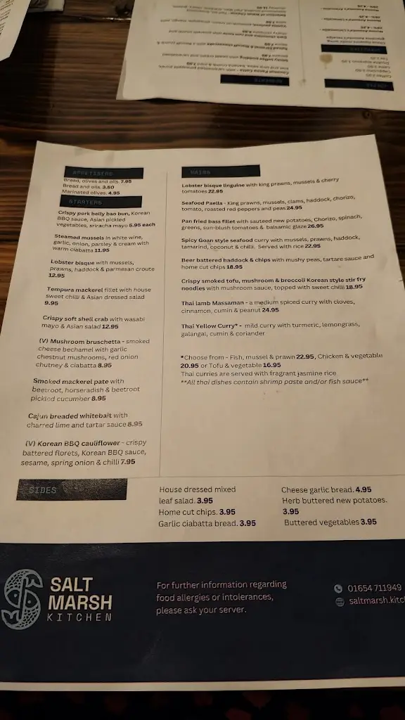 Menu_Salt Marsh Kitchen_Gwynedd_image_2