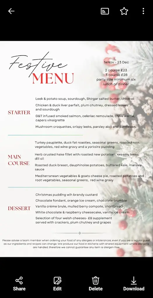 Menu_Proper Gander_Gwynedd_image_3