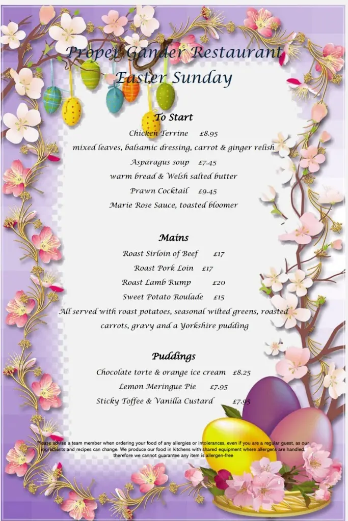 Menu_Proper Gander_Gwynedd_image_4