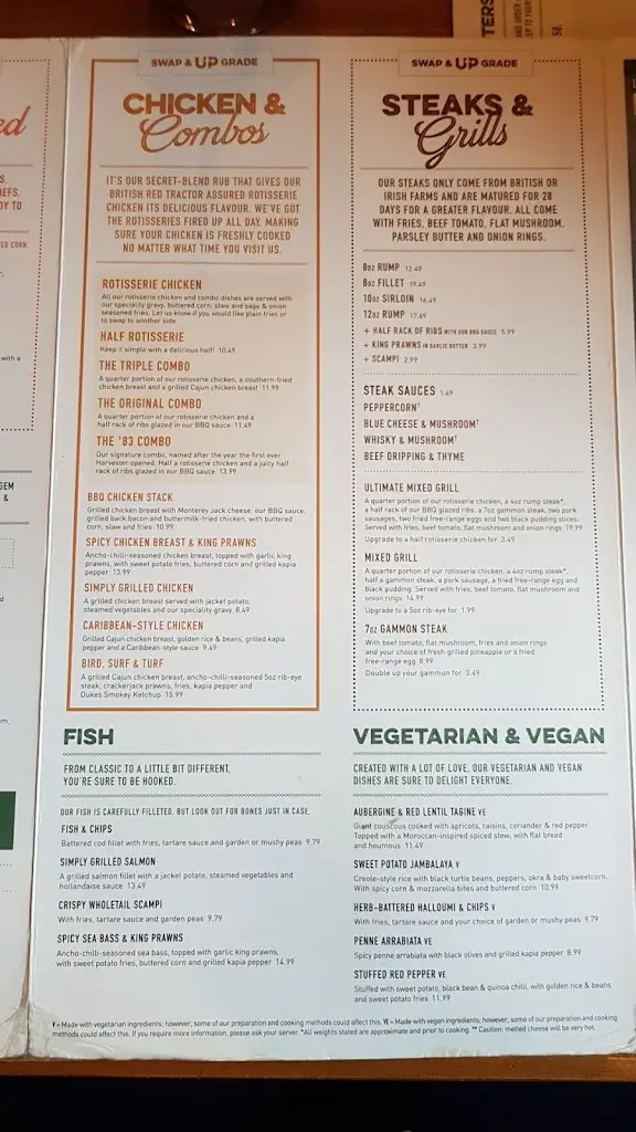 Menu_Harvester Gowerton Swansea_Gorseinon_image_2