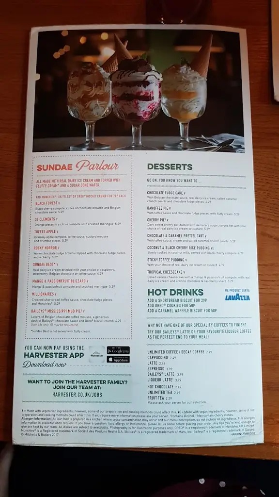 Menu_Harvester Gowerton Swansea_Gorseinon_image_4