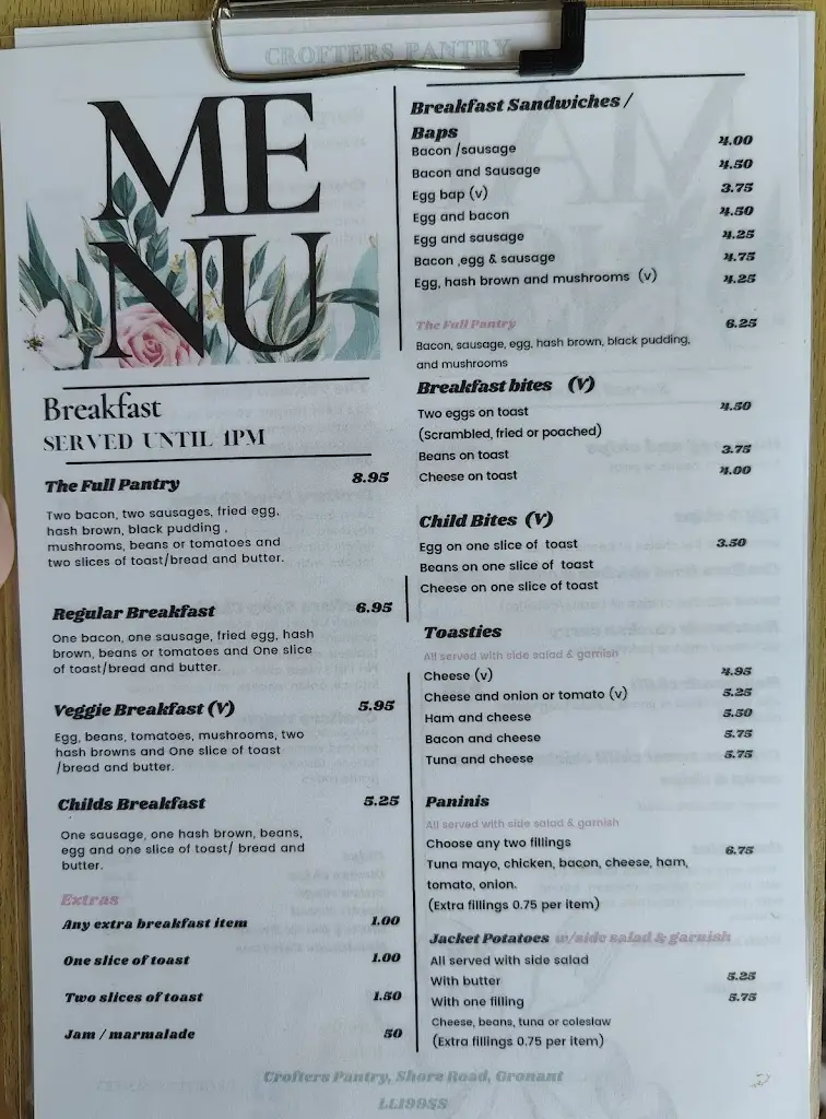 Menu_Crofters Pantry_Gronant_image_1