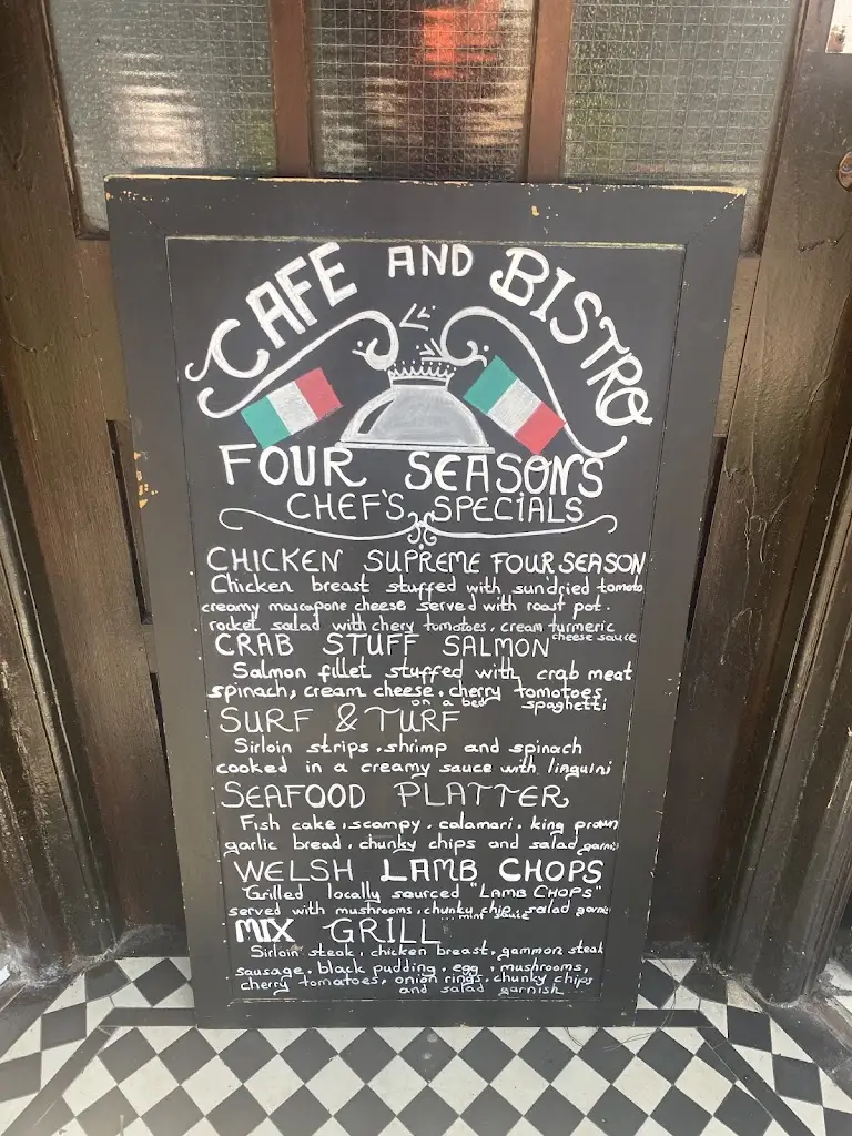 Menu_Four Seasons café and bistro_Gronant_image_1