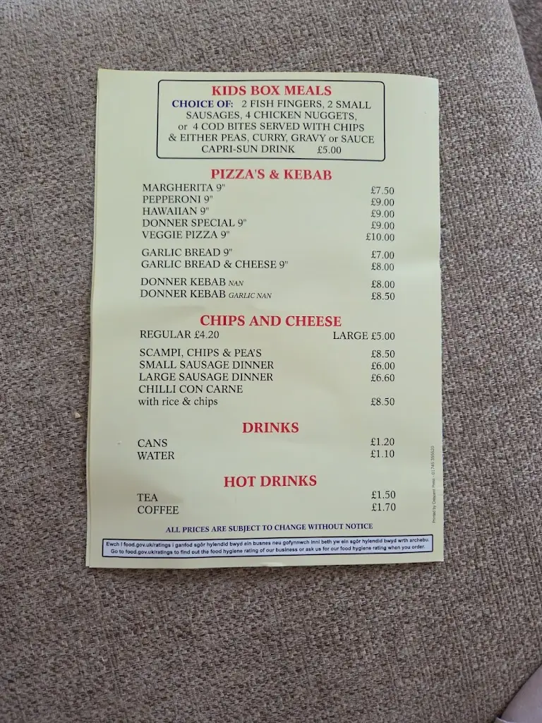 Menu_Sunny Sands Caravan Park Chip Shop_Gronant_image_3