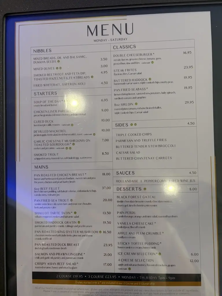 Menu_VIEW Restaurant, North Wales_Gronant_image_2