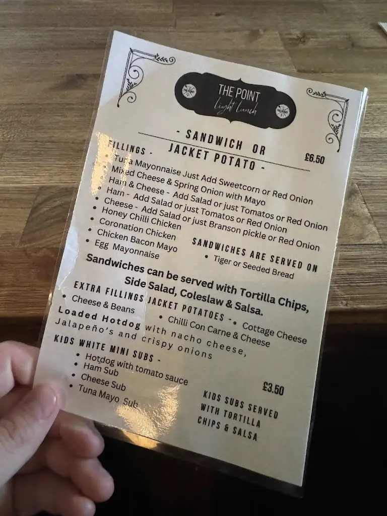 Menu_The Point Bar & Restaurant_Gronant_image_2