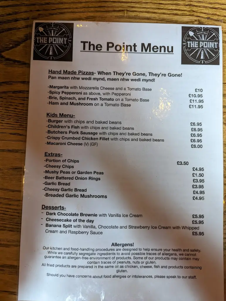 Menu_The Point Bar & Restaurant_Gronant_image_3