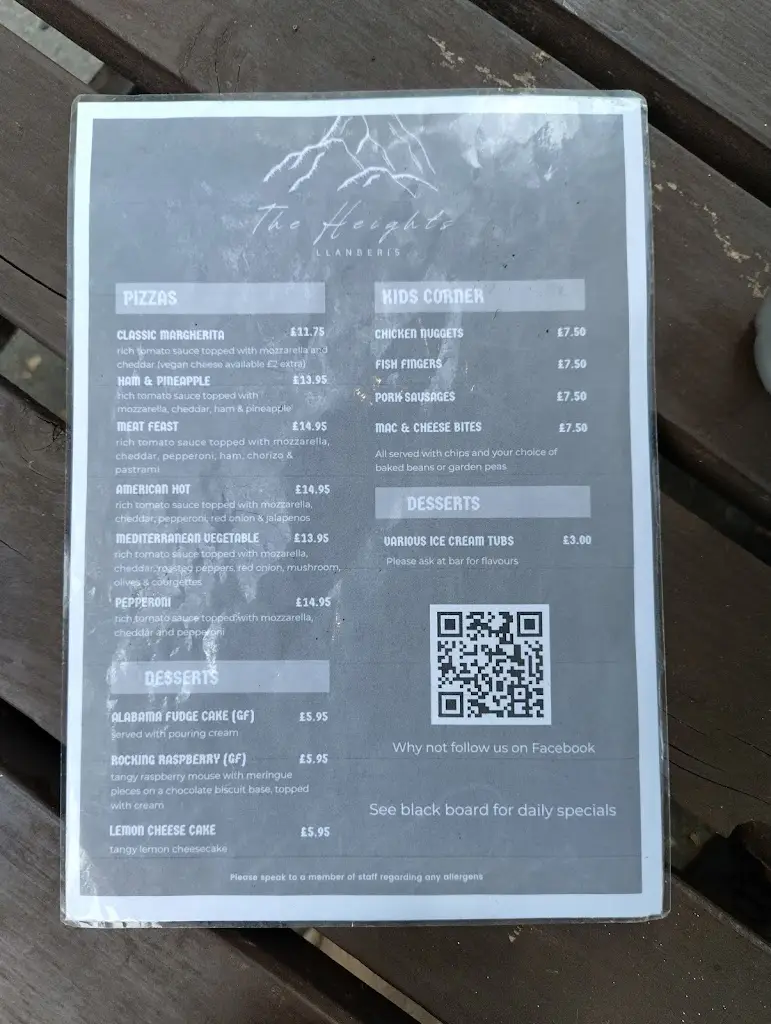 Menu_Peak Restaurant_Llanberis_image_4