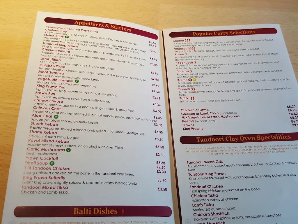 Menu_Spice of Llanberis_Llanberis_image_3