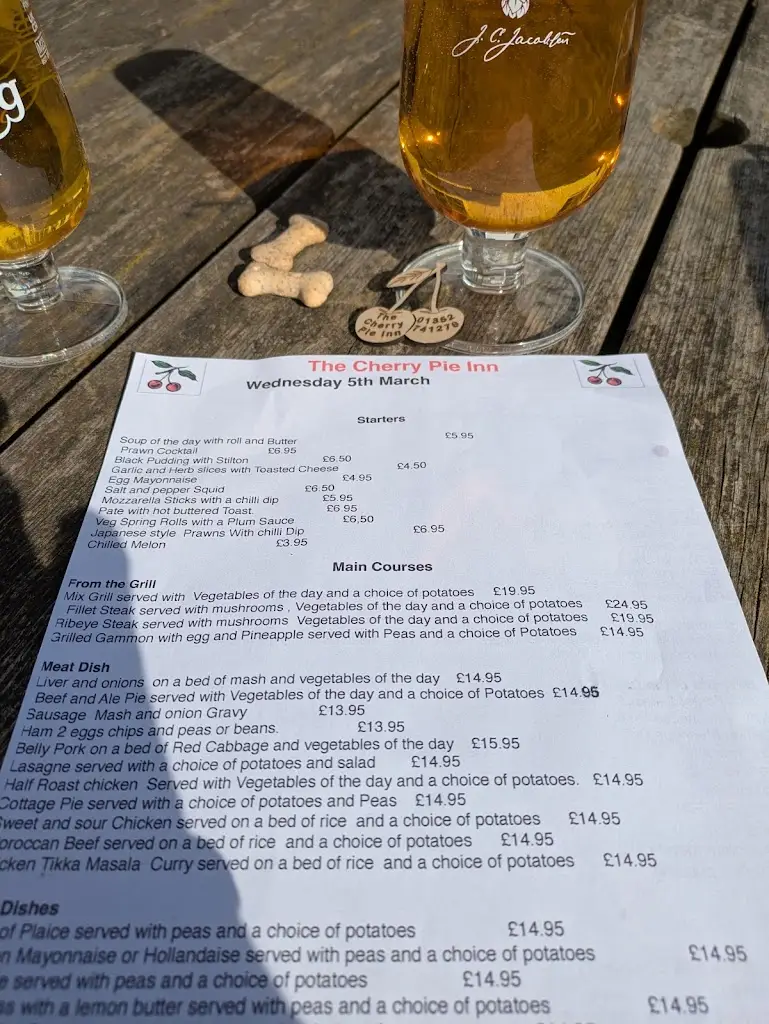 Menu_The Cherry Pie Inn_Leeswood_image_1