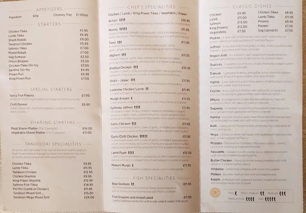 Menü_The Oak Inn_Guilsfield_Bild_1