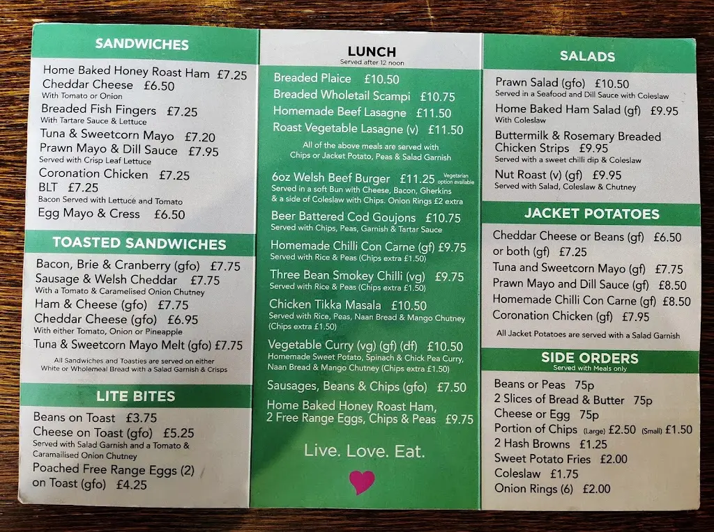 Menu_Dyffryn Cafe & Restaurant_Guilsfield_image_1