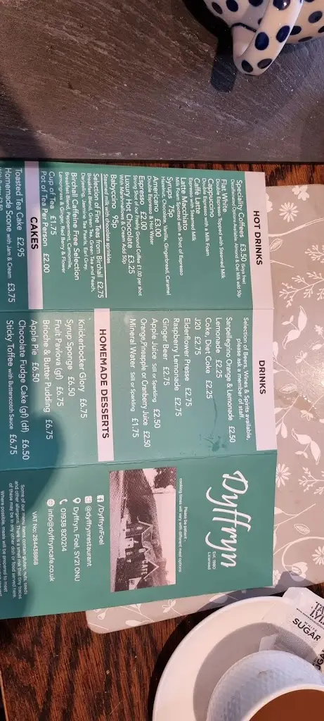 Menu_Dyffryn Cafe & Restaurant_Guilsfield_image_3