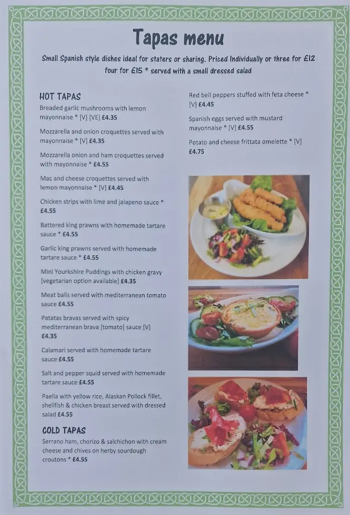 Menu_The Green Dragon Inn & Kitchen_Guilsfield_image_1
