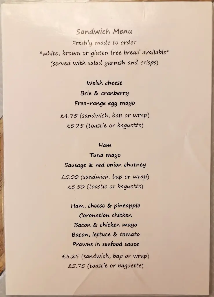 Menu_The Monkey Puzzle_Guilsfield_image_3