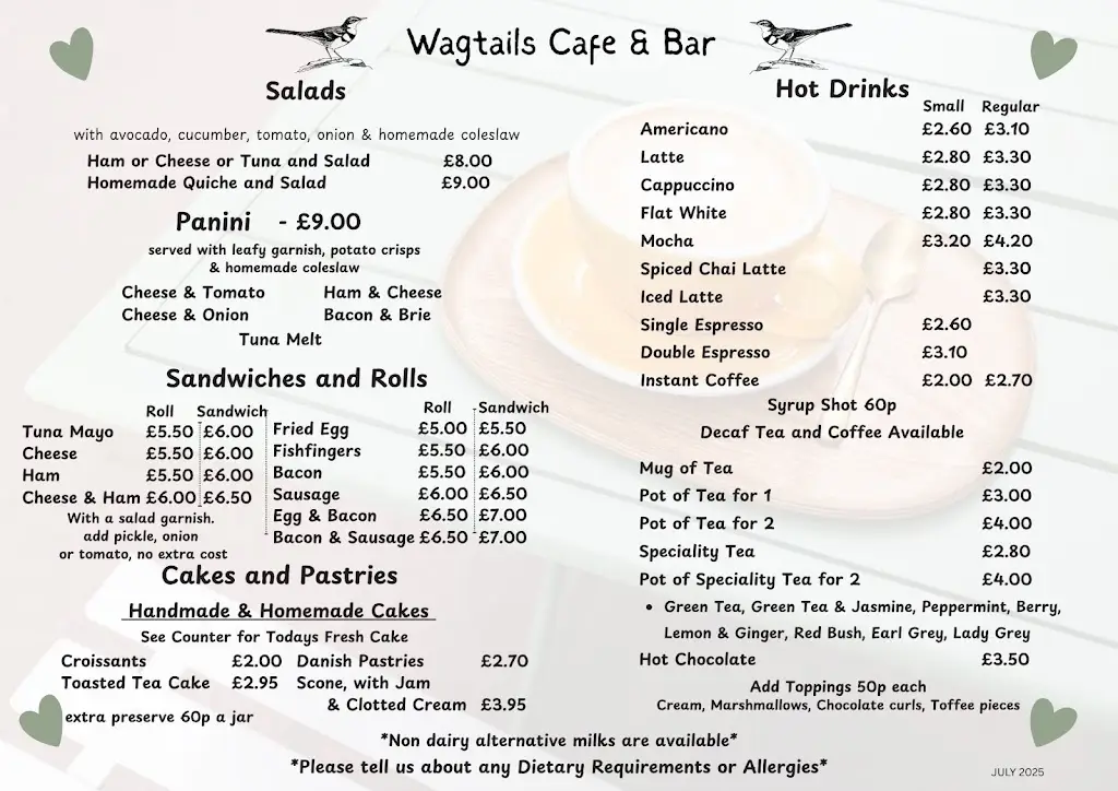 Menu_Wagtails Cafe and Bar_Birchington-on-Sea_immagine_2