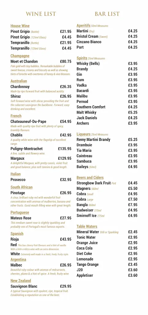 Menu_Spice UK_Guilsfield_image_1