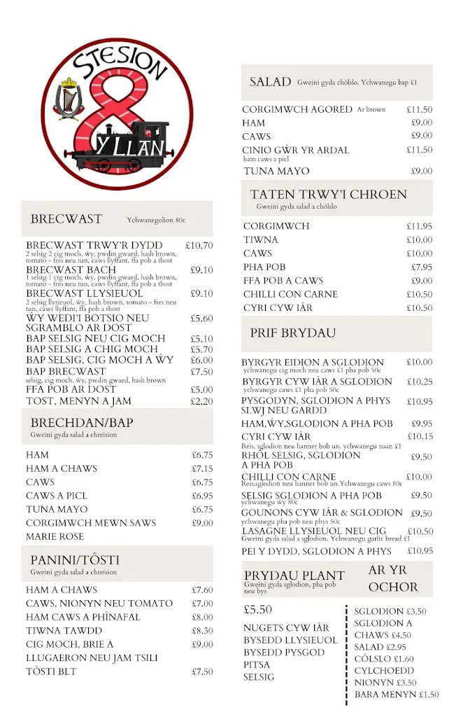 Menu_Caffi’r Stesion - Station Cafe_Llanerchymedd_image_1