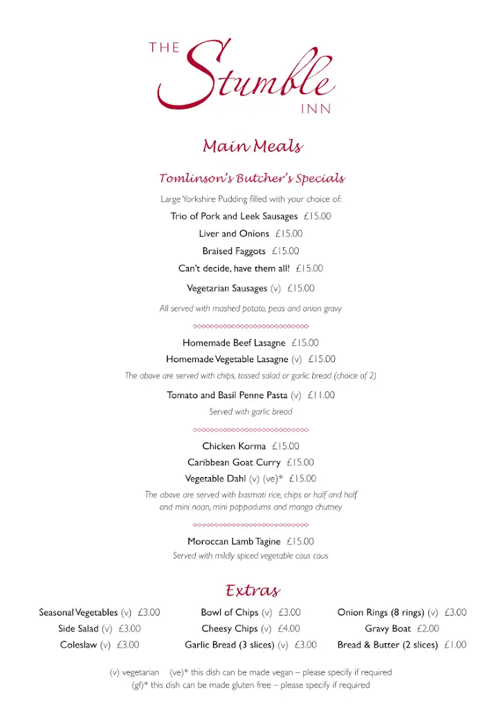 Menu_The Stumble Inn_Llanfyllin_image_2