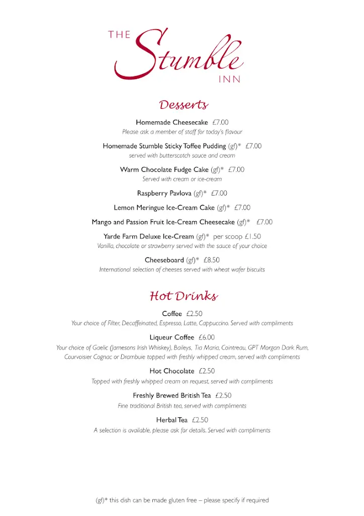 Menu_The Stumble Inn_Llanfyllin_image_4