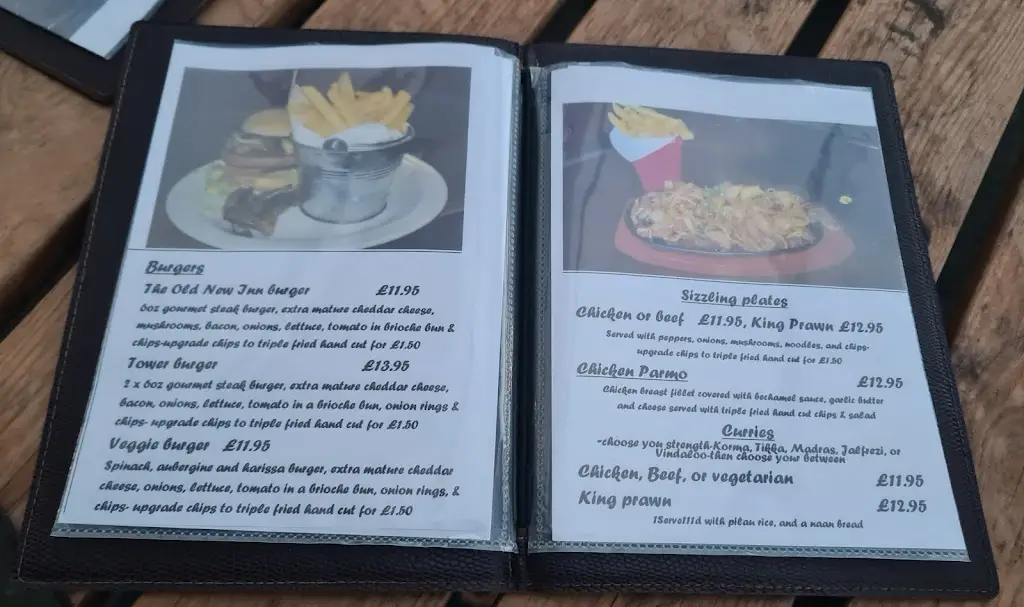 Menu_The Old New Inn_Llanfyllin_image_1