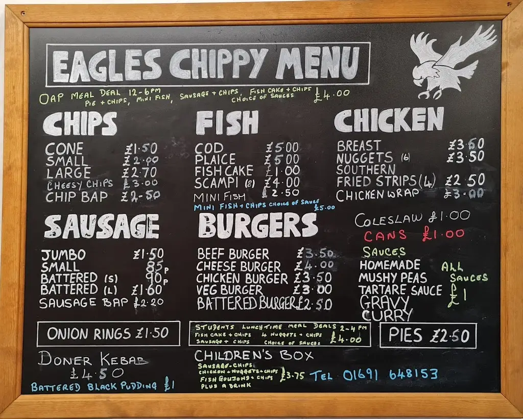 Menu_Eagles Fish & Chips_Llanfyllin_image_1