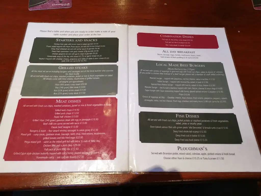 Menu_Y Glyntwrog Inn_Llanrug_image_1