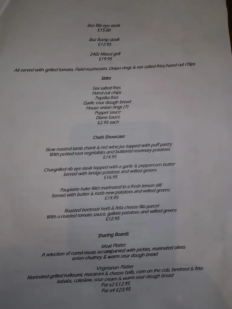Menu_Bryncae Arms_Llanharan_image_3