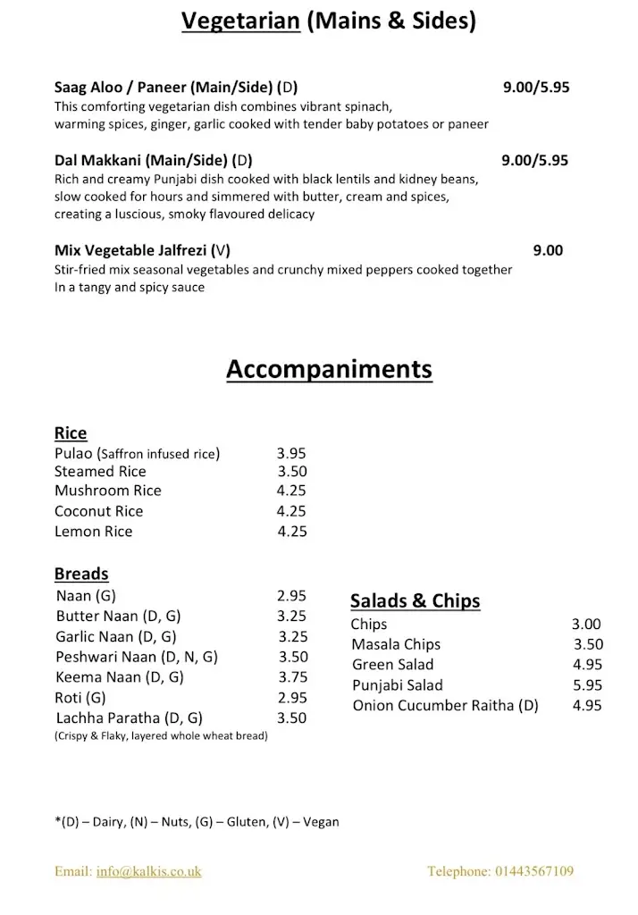 Menu_Kalki Indian Restaurant & Bar_Llanharan_image_2